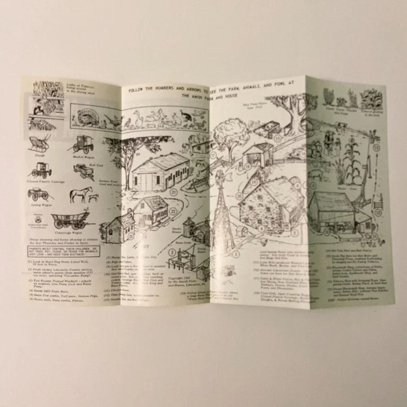 Vintage 1967 The Amish Farm and House Pennsylvania Travel Brochure Souvenir - Picture 3 of 10